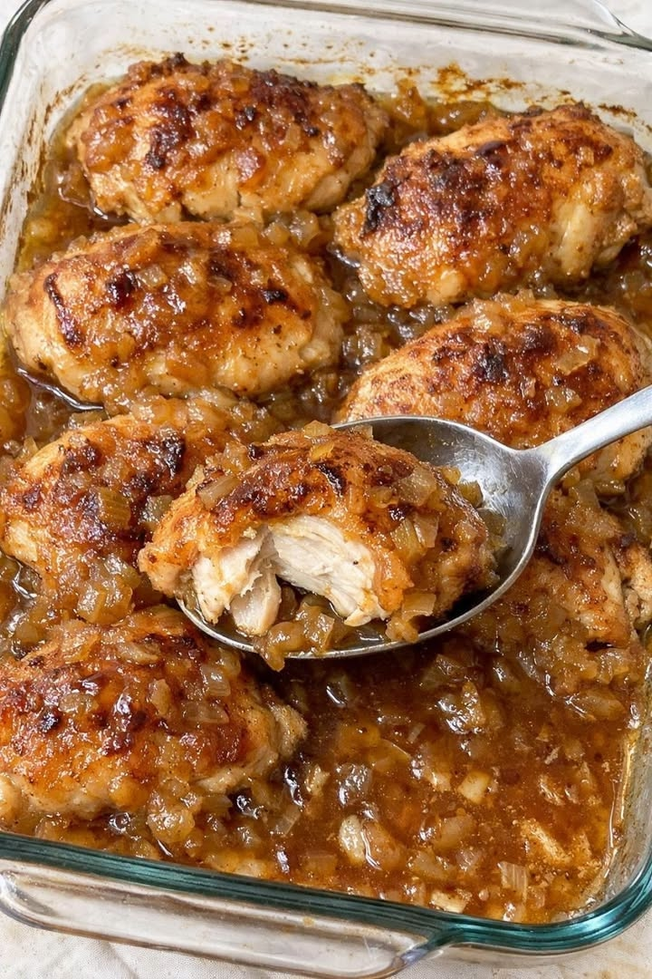 French Onion Chicken Bake