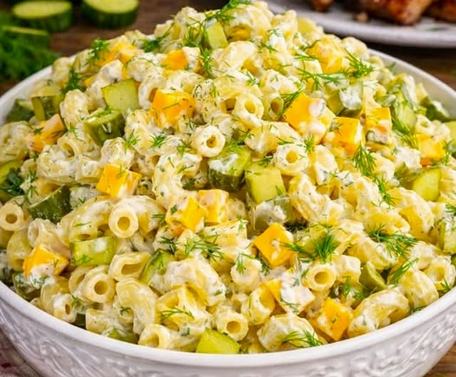 Incredible Dill Pickle Pasta Salad