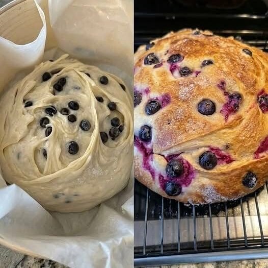 Blueberry Cream Cheese Artisan Loaf