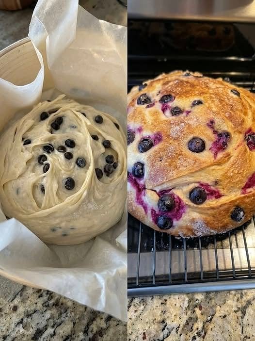 Blueberry Cream Cheese Artisan Loaf