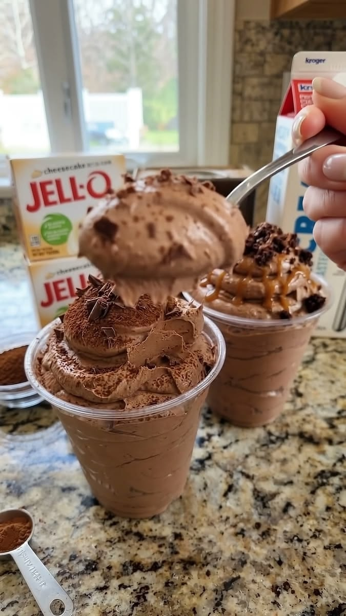 Chocolate Cheesecake Protein Fluff Cups