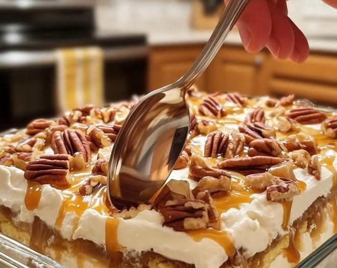 High-Protein Pecan Cream Dessert