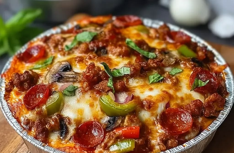 Low-Carb Crustless Pizza Bowl