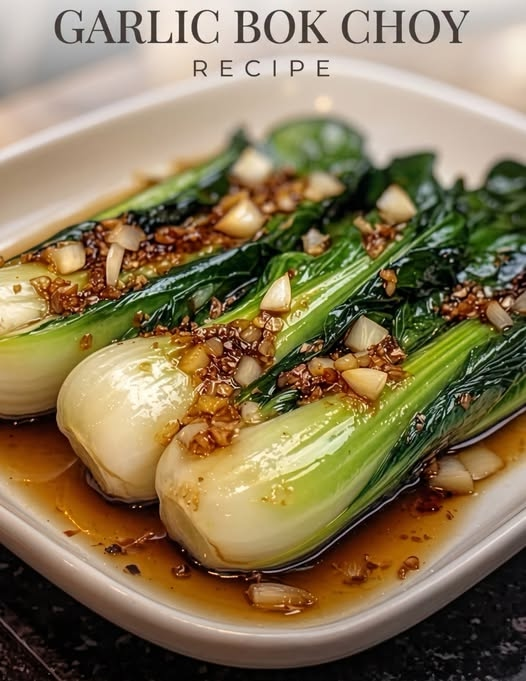 Garlic Soy Glazed Baby Bok Choy