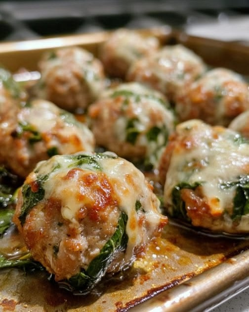 Spinach Chicken Meatballs Recipe