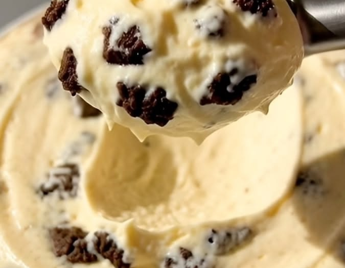 Creamy Banana Yogurt Cookie Ice Cream