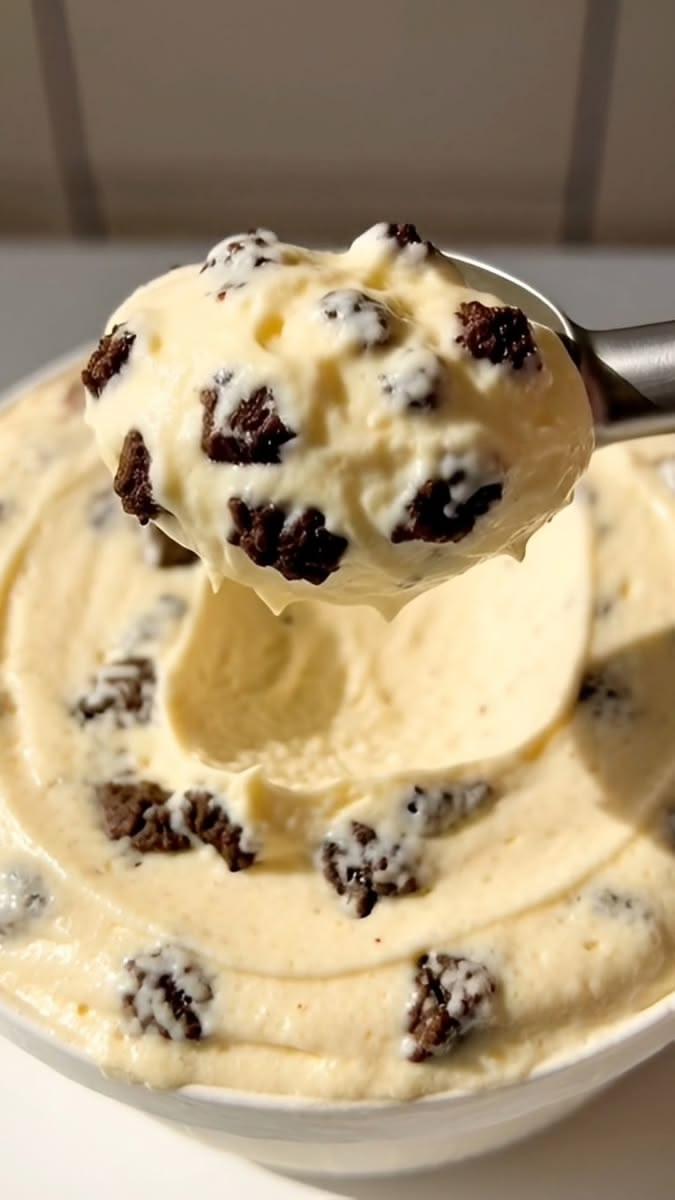Creamy Banana Yogurt Cookie Ice Cream