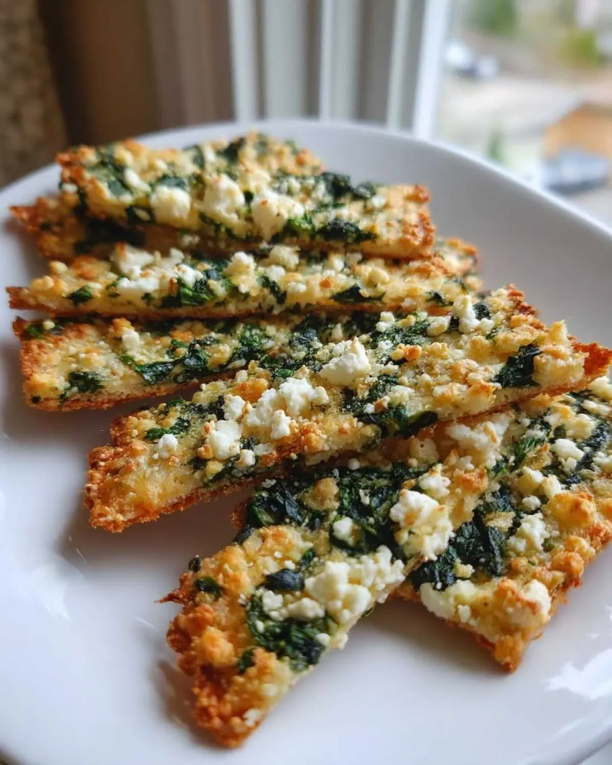 Irresistible Mediterranean Spinach and Feta Cheese Crisps