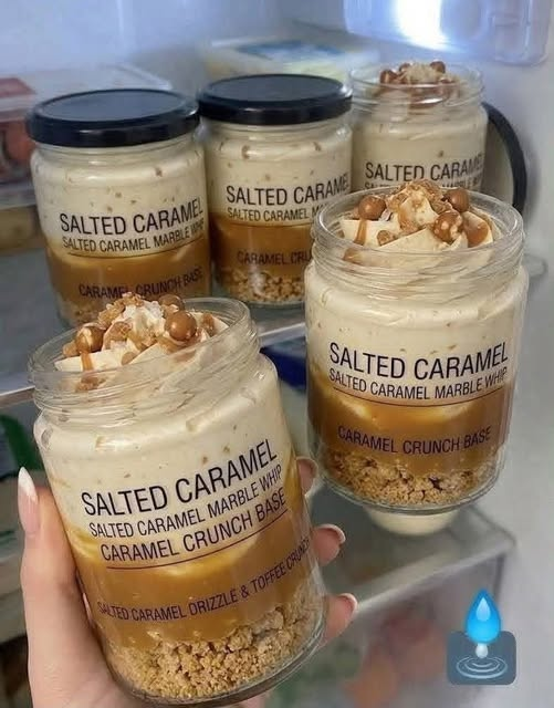 Salted Caramel Protein Fluff Jars
