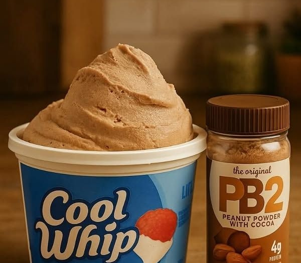 High-Protein Frozen PB2 Chocolate Peanut Butter Cool Whip Treat