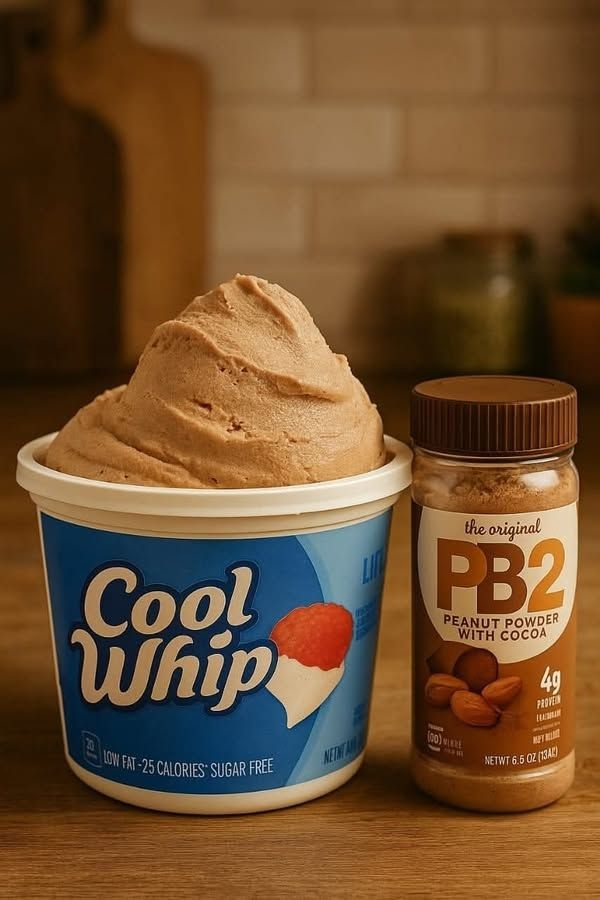 High-Protein Frozen PB2 Chocolate Peanut Butter Cool Whip Treat