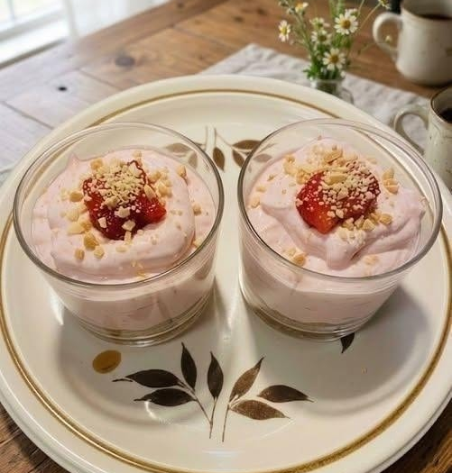 High-Protein Strawberry Cheesecake Cups