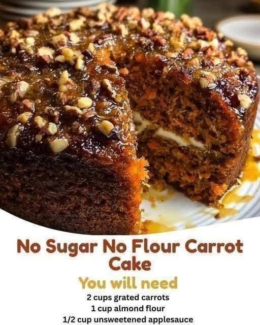 No-Sugar, No-Flour Carrot Cake