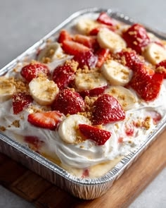 Easy High-Protein Strawberry Crunch Banana Pudding Delight