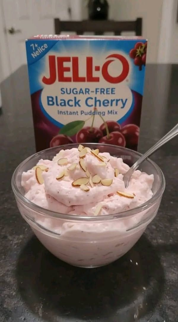 High-Protein, Low-Carb Black Cherry Cheesecake Fluff