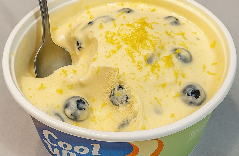 High-Protein Lemon Blueberry Cheesecake Fluff