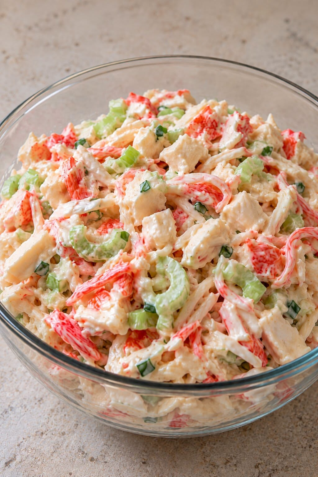 Creamy Seafood Salad with Crab, Shrimp & Celery
