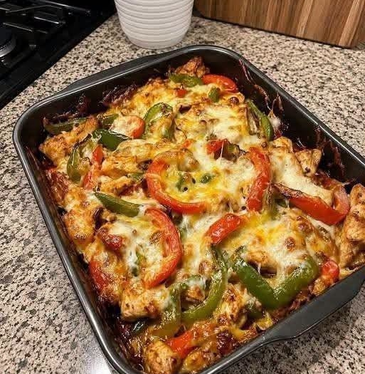 High-Protein, Low-Carb Cheesy Chicken Casserole