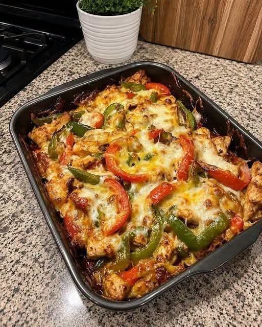High-Protein, Low-Carb Cheesy Chicken Casserole