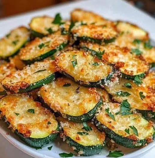 Crispy Parmesan Zucchini Rounds