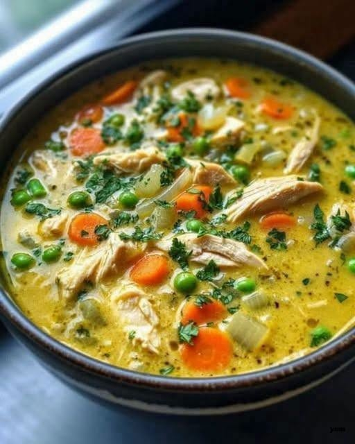 Turmeric Chicken Soup – Creamy, Comforting & Healthy
