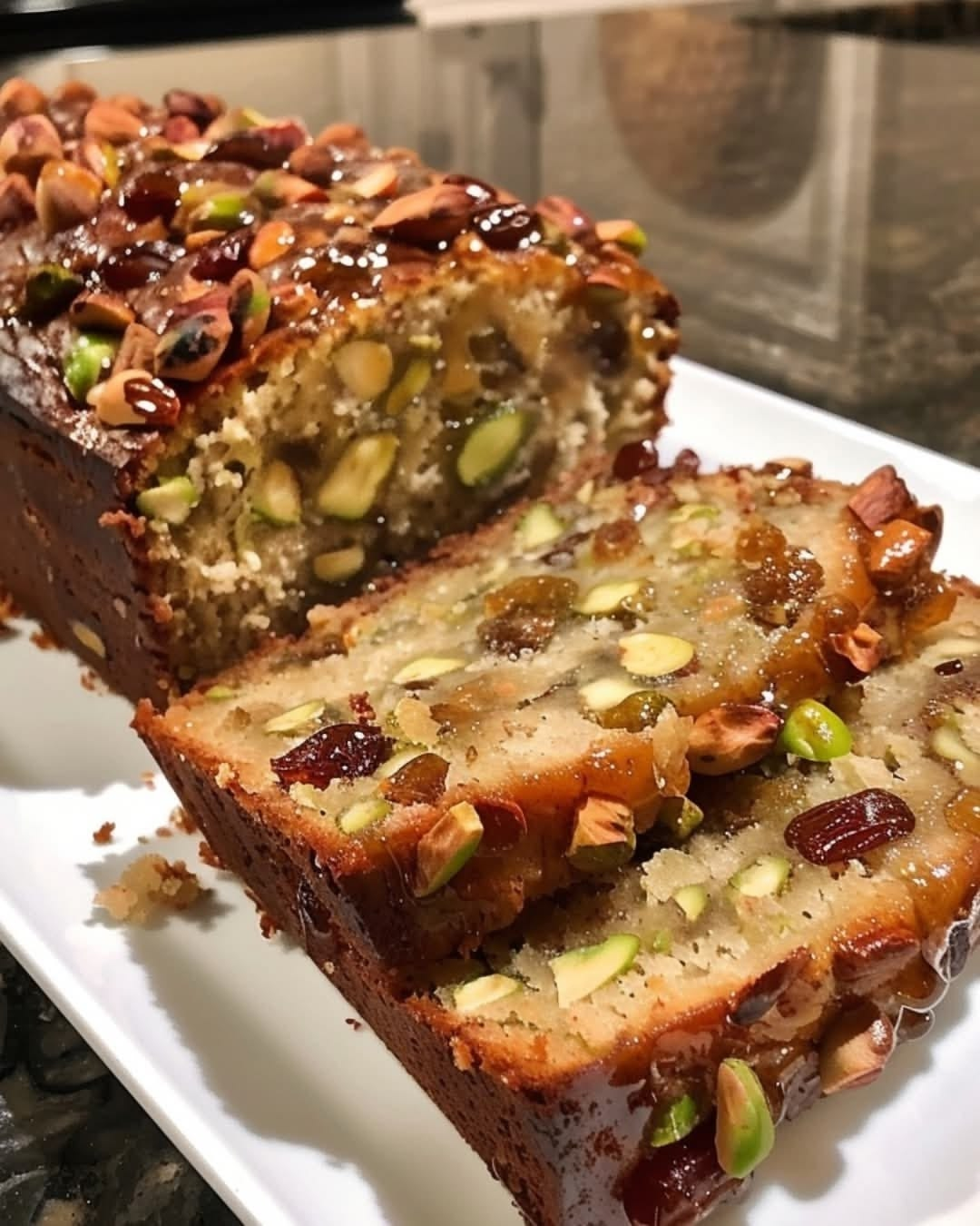 Simply Pistachio Date Walnut Honey Almond Loaf
