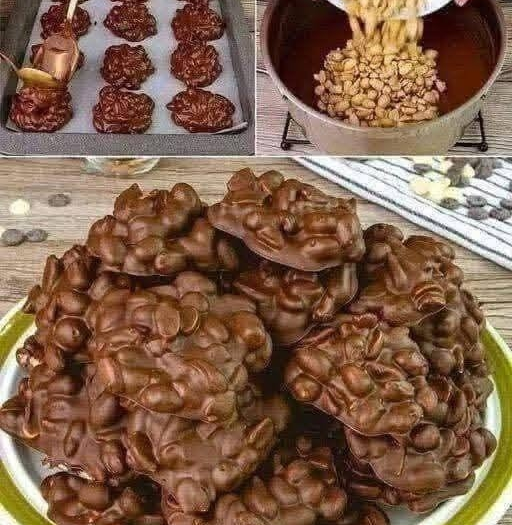 Easy Chocolate Peanut Clusters