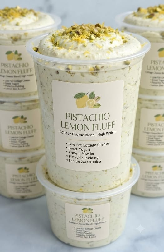 Pistachio Lemon Fluff – High-Protein No-Bake Dessert