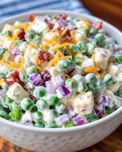 Classic Creamy Pea Salad