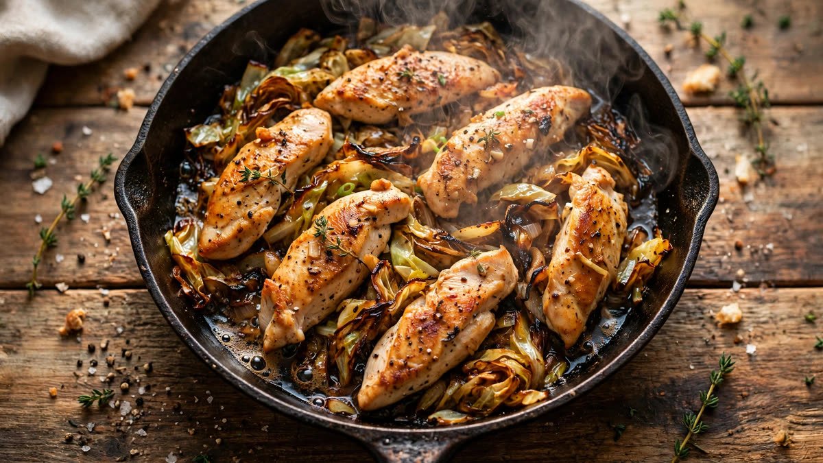 Cabbage Chicken — One-Pan High-Protein Dinner