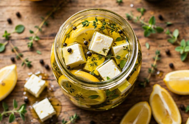 Lemon-Herb Marinated Feta