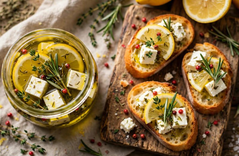 Lemon-Herb Marinated Feta