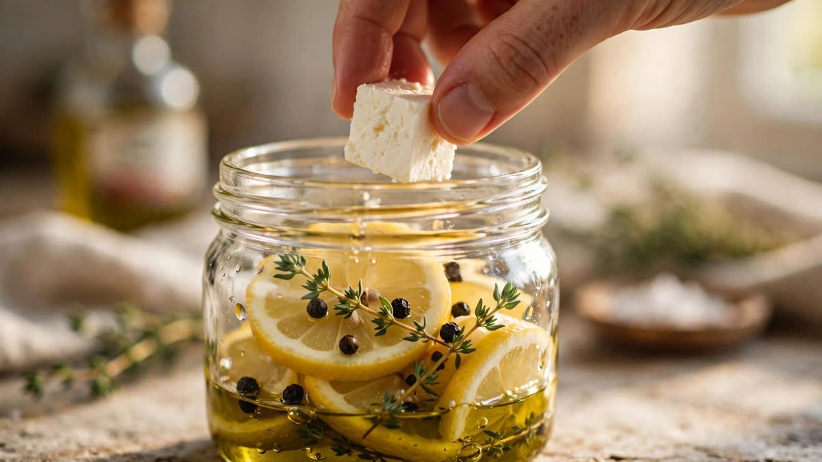 Lemon-Herb Marinated Feta