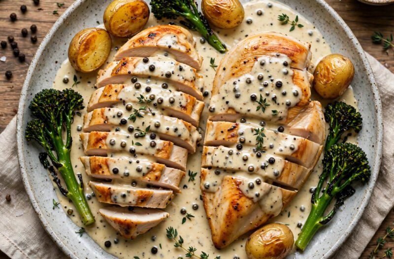 Viral Chicken Au Poivre