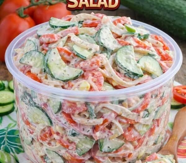 Creamy Cucumber Tomato Salad
