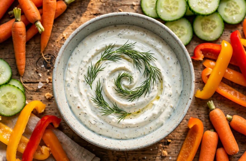 Kourtney K Dip Greek Yogurt Ranch Dip (Viral High-Protein Dip)