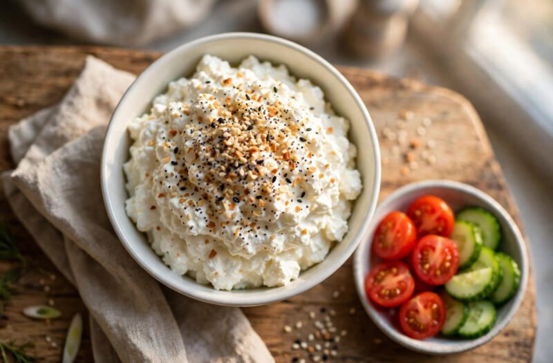 Cottage Cheese + Everything Bagel Seasoning “Lizzo Breakfast” (The 100M-View Viral High-Protein Breakfast)