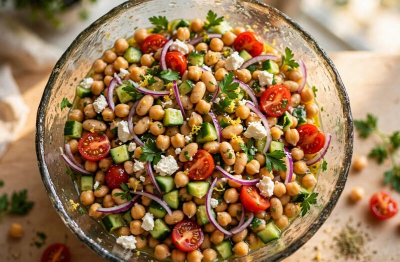 Mediterranean Dense Bean Salad (VIRAL TikTok)