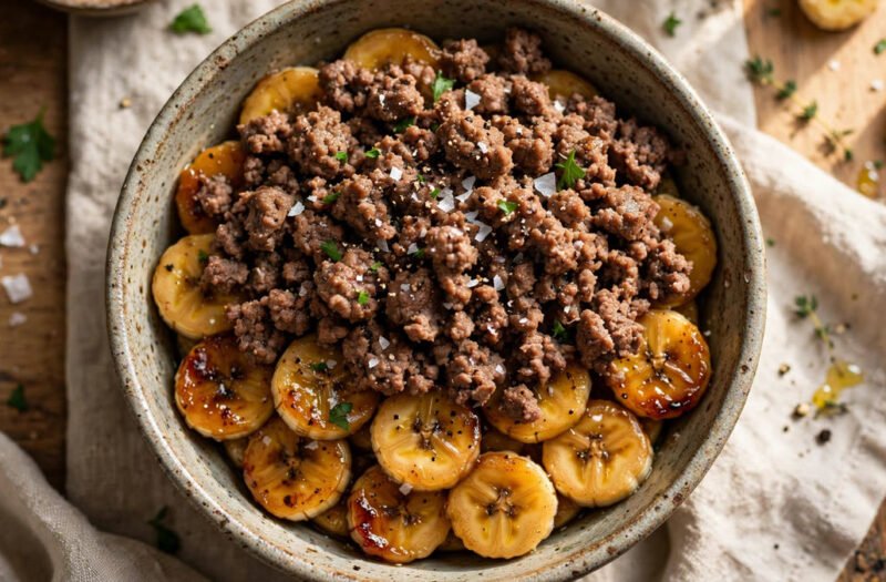 Ground Beef & Banana Protein Bowl (VIRAL)