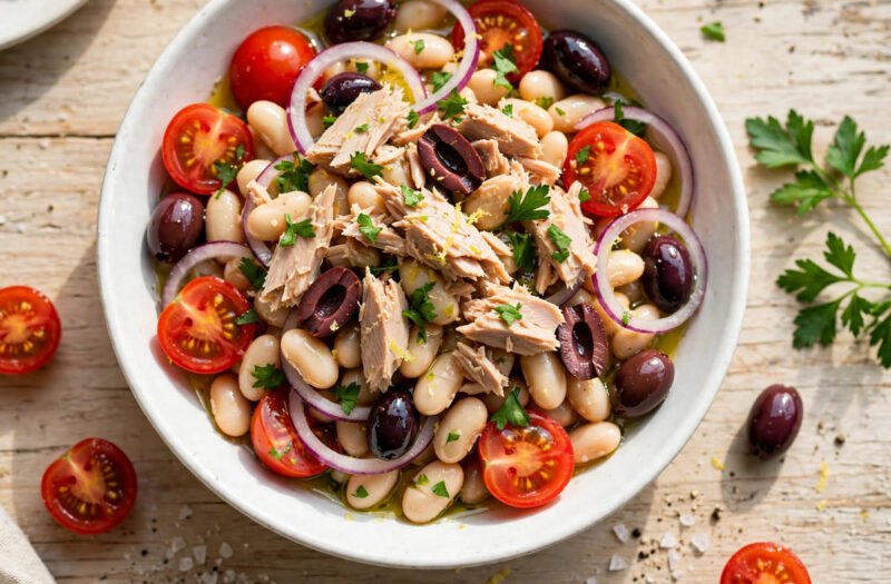 Mediterranean Tuna & White Bean Salad