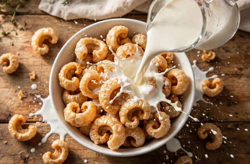 Pork Rind Cereal with Heavy Cream (Viral Zero-Carb Carnivore Hack)